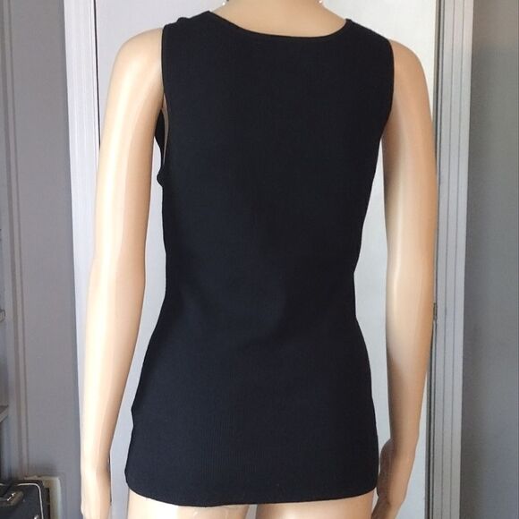 Two Tank Tops, Women's Size XL Josephine Chaus (Black) and Talbots (White) Tanks - Picture 3 of 16